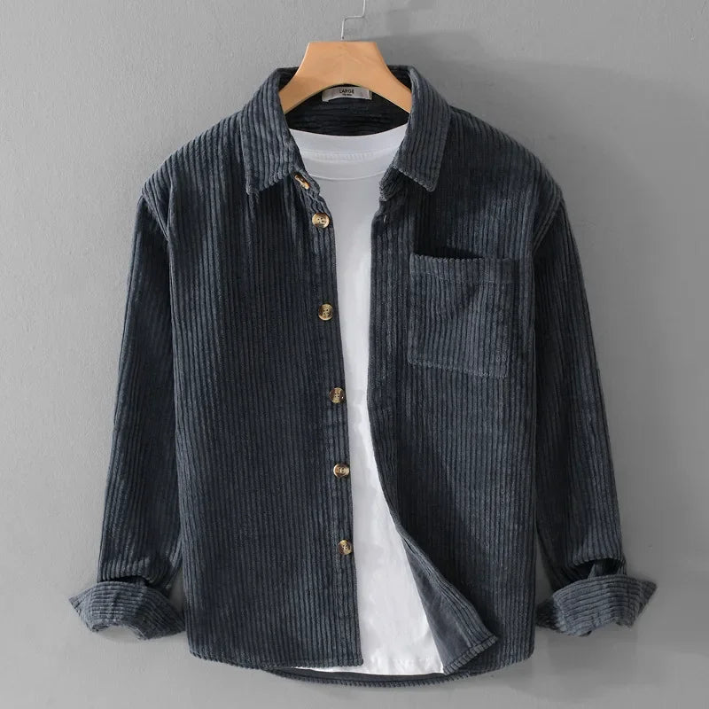 Men's Button-Up Shirt Jacket