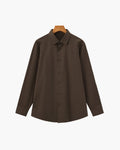 Men's Button-Up Shirt with Classic Collar
