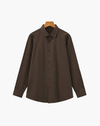 Men's Button-Up Shirt with Classic Collar