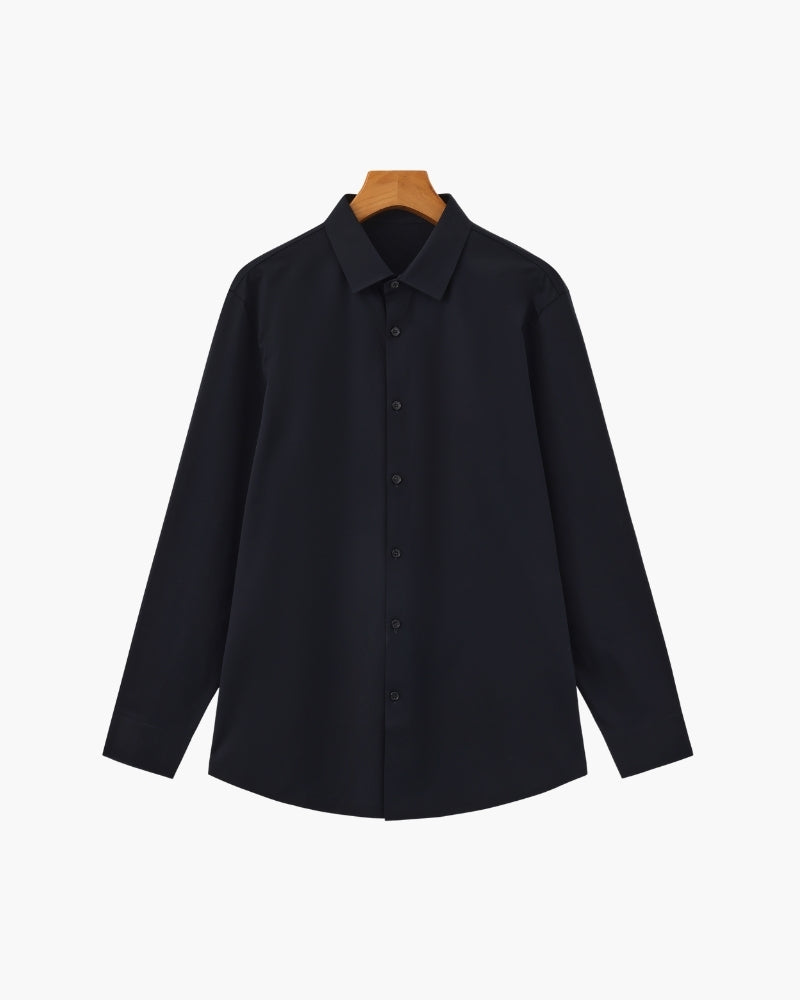 Men's Button-Up Shirt with Classic Collar