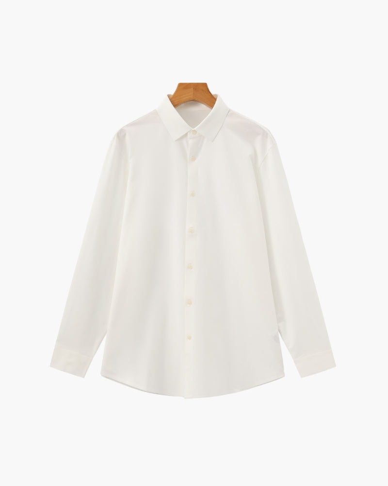 Men's Button-Up Shirt with Classic Collar