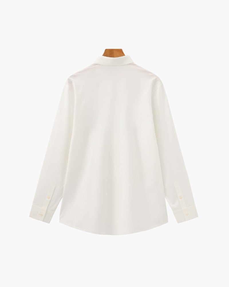 Men's Button-Up Shirt with Classic Collar