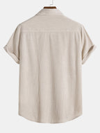 Men's Button-Up Short Sleeve Set
