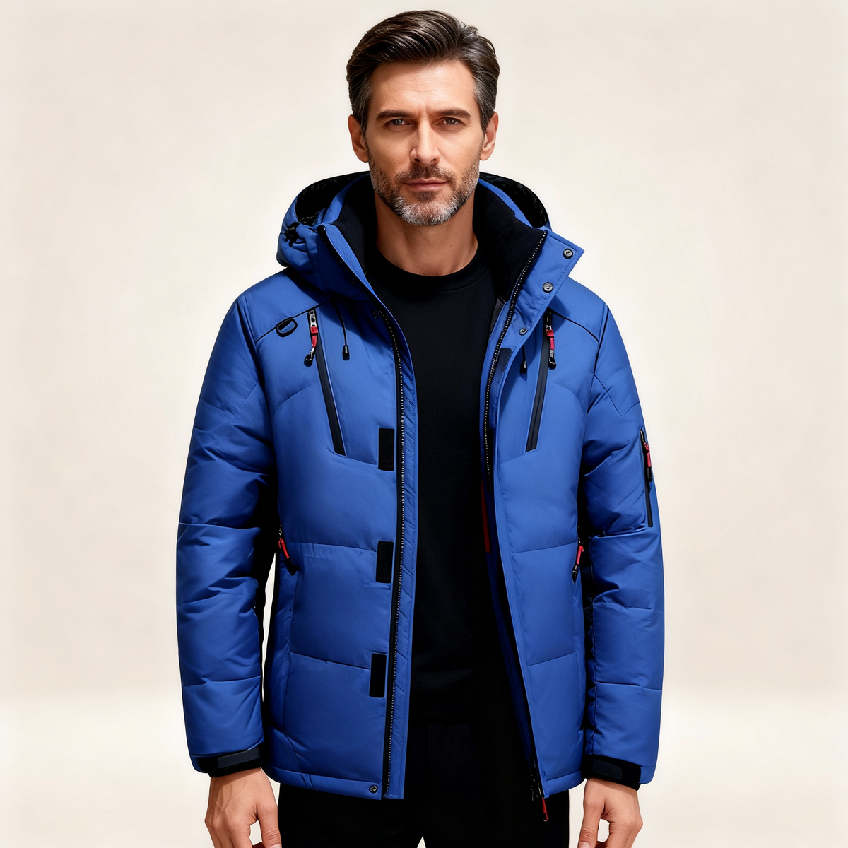 Men's Woven Padded Hooded Parka