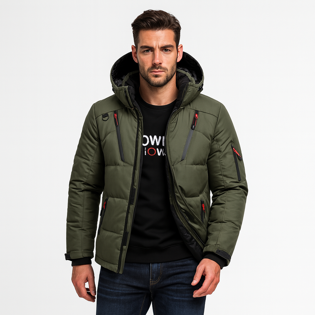 Men's Woven Padded Hooded Parka