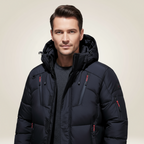 Men's Woven Padded Hooded Parka
