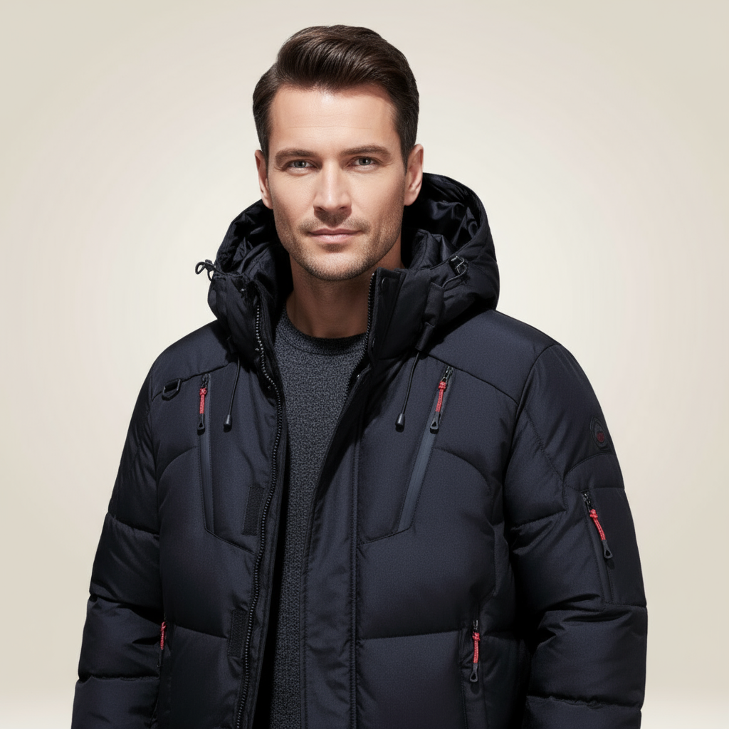 Men's Woven Padded Hooded Parka