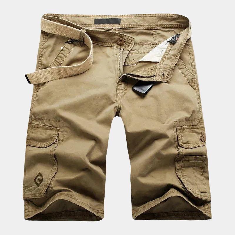Men's Button Zip Cargo Shorts