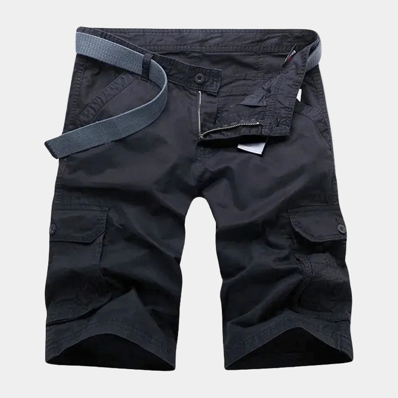 Men's Button Zip Cargo Shorts