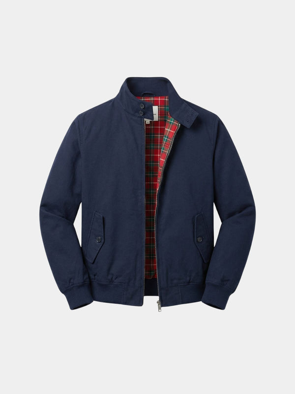 Men's Buttoned High Collar Jacket