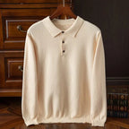 Men's Buttoned Polo Sweater