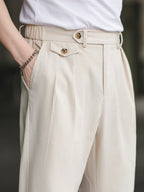 Men's Buttoned Waist Pants