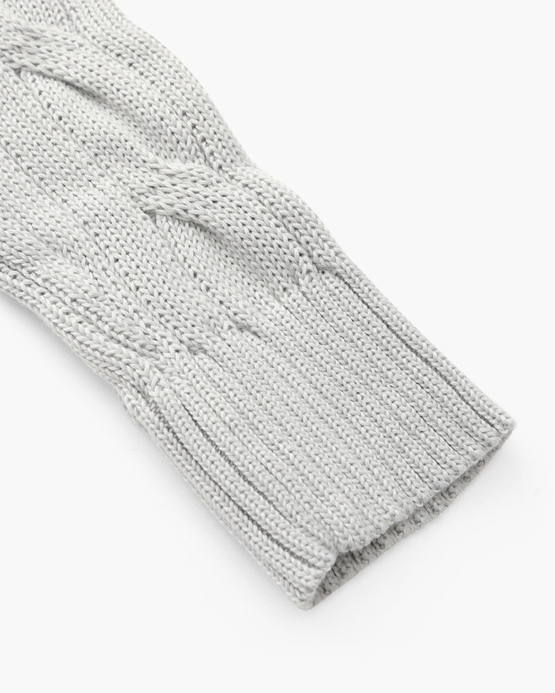 Men's Cable Knit Quarter-Zip Sweater