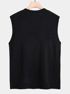 Men's Cable Knit V-Neck Sweater Vest
