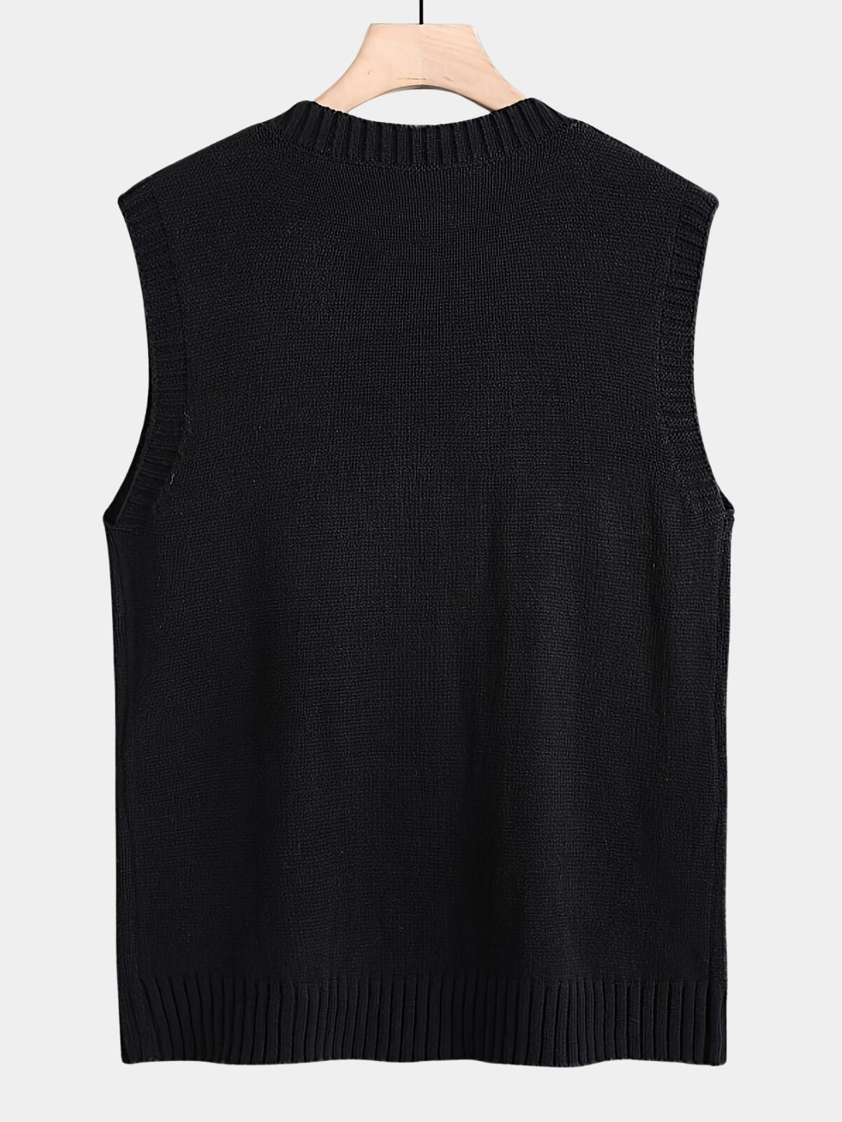Men's Cable Knit V-Neck Sweater Vest