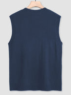 Men's Cable Knit V-Neck Sweater Vest