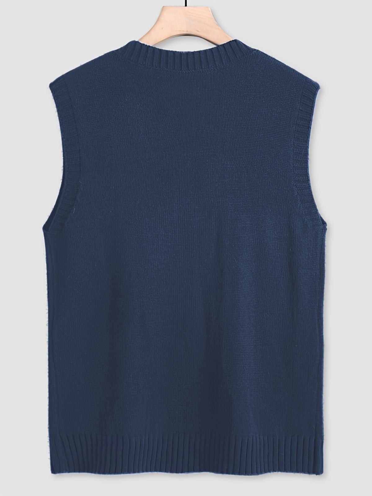 Men's Cable Knit V-Neck Sweater Vest