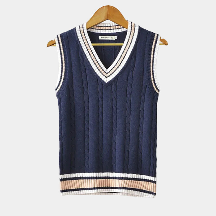Men's Cable Pattern Sweater Vest
