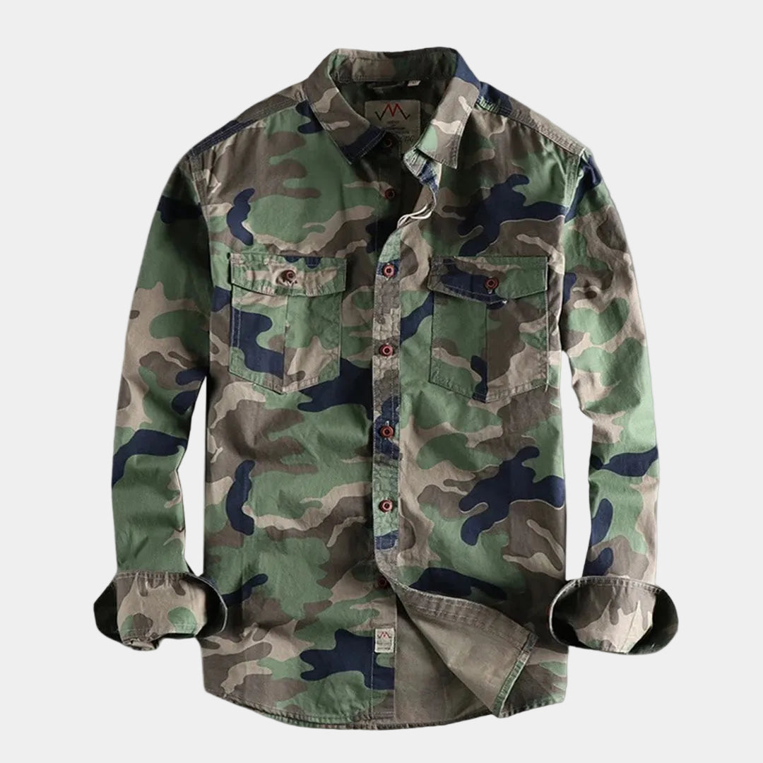 Men's Camo Button-Up Shirt