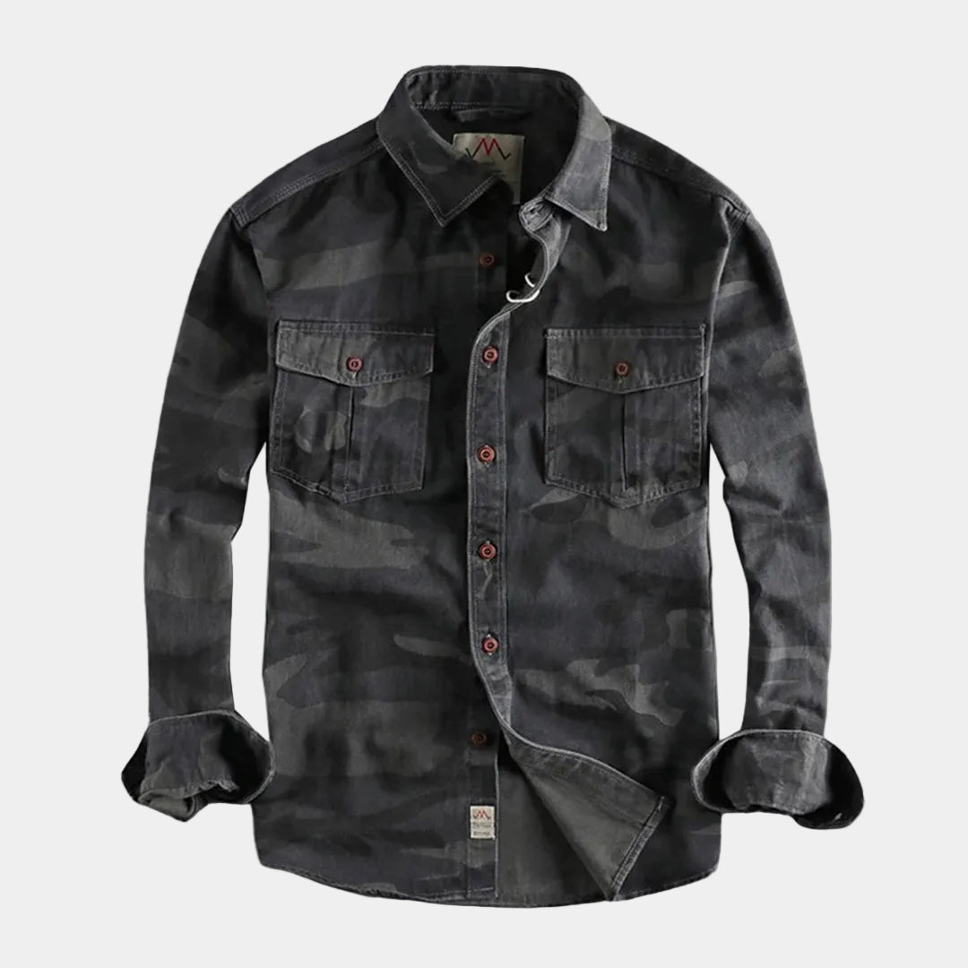 Men's Camo Button-Up Shirt