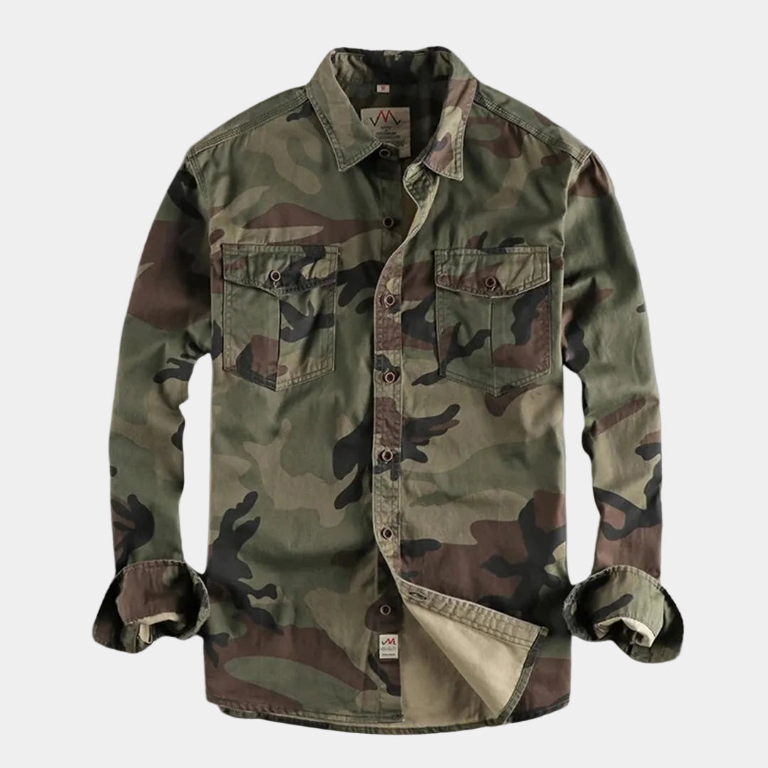 Men's Camo Button-Up Shirt