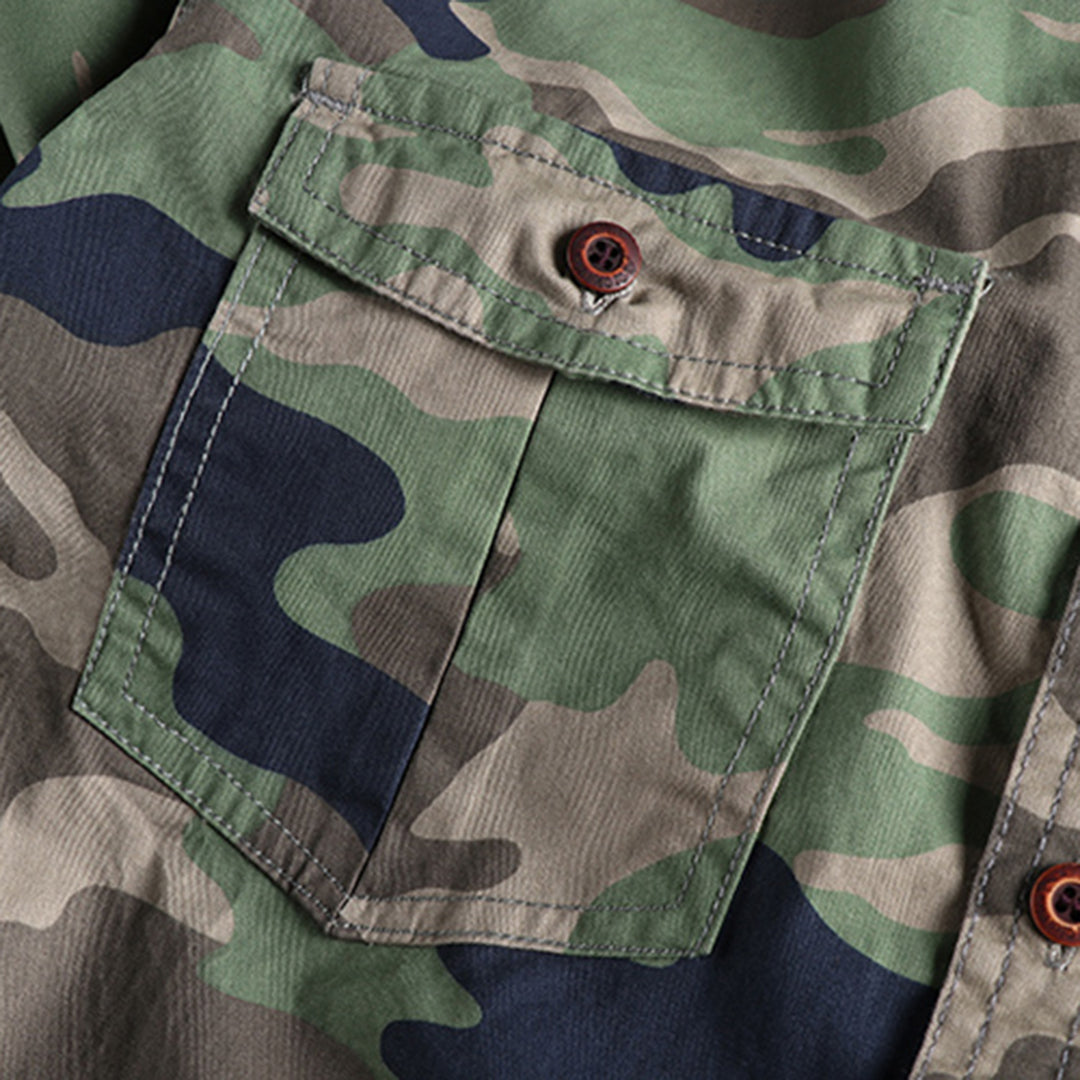 Men's Camo Button-Up Shirt