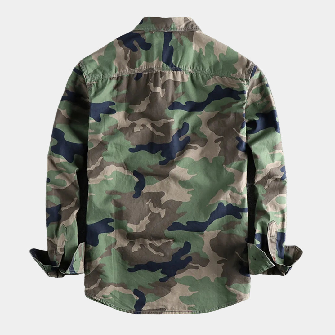 Men's Camo Button-Up Shirt