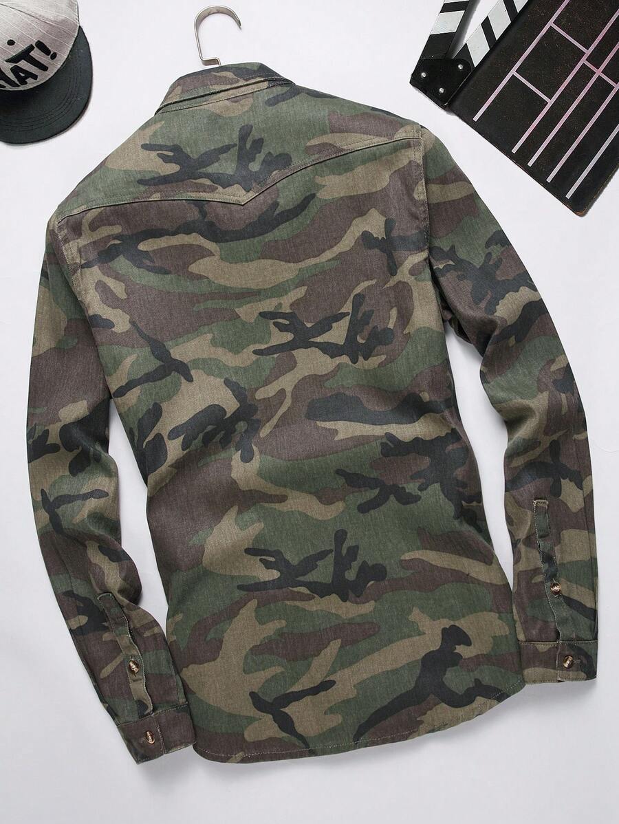 Men's Camouflage Long Sleeve Shirt
