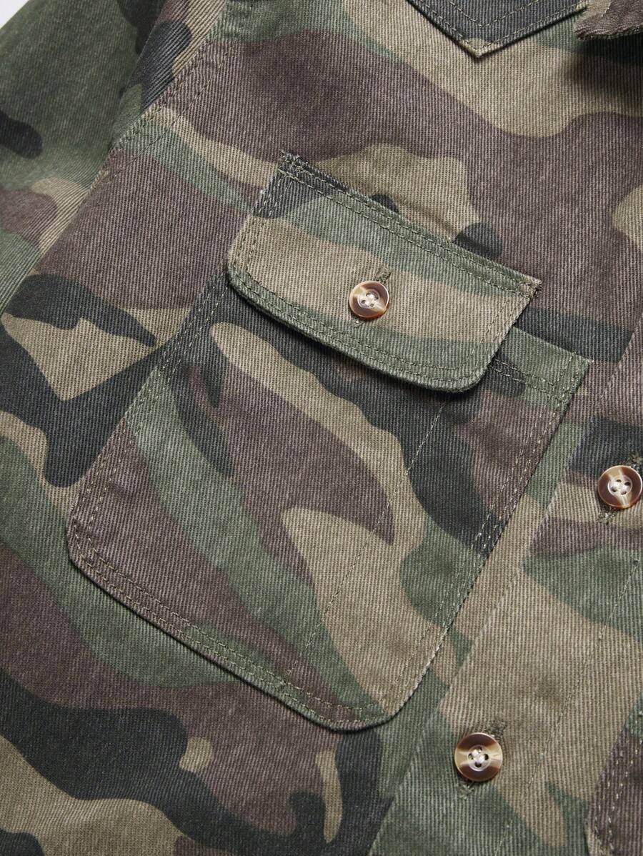 Men's Camouflage Long Sleeve Shirt