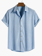Men's Camp Collar Shirt and Drawstring Pants Set