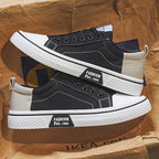 Men's Canvas Thick Sole Low-Top Sneakers