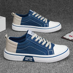 Men's Canvas Thick Sole Low-Top Sneakers