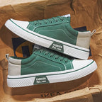 Men's Canvas Thick Sole Low-Top Sneakers