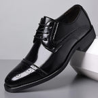 Men's Cap Toe Brogue Dress Shoes