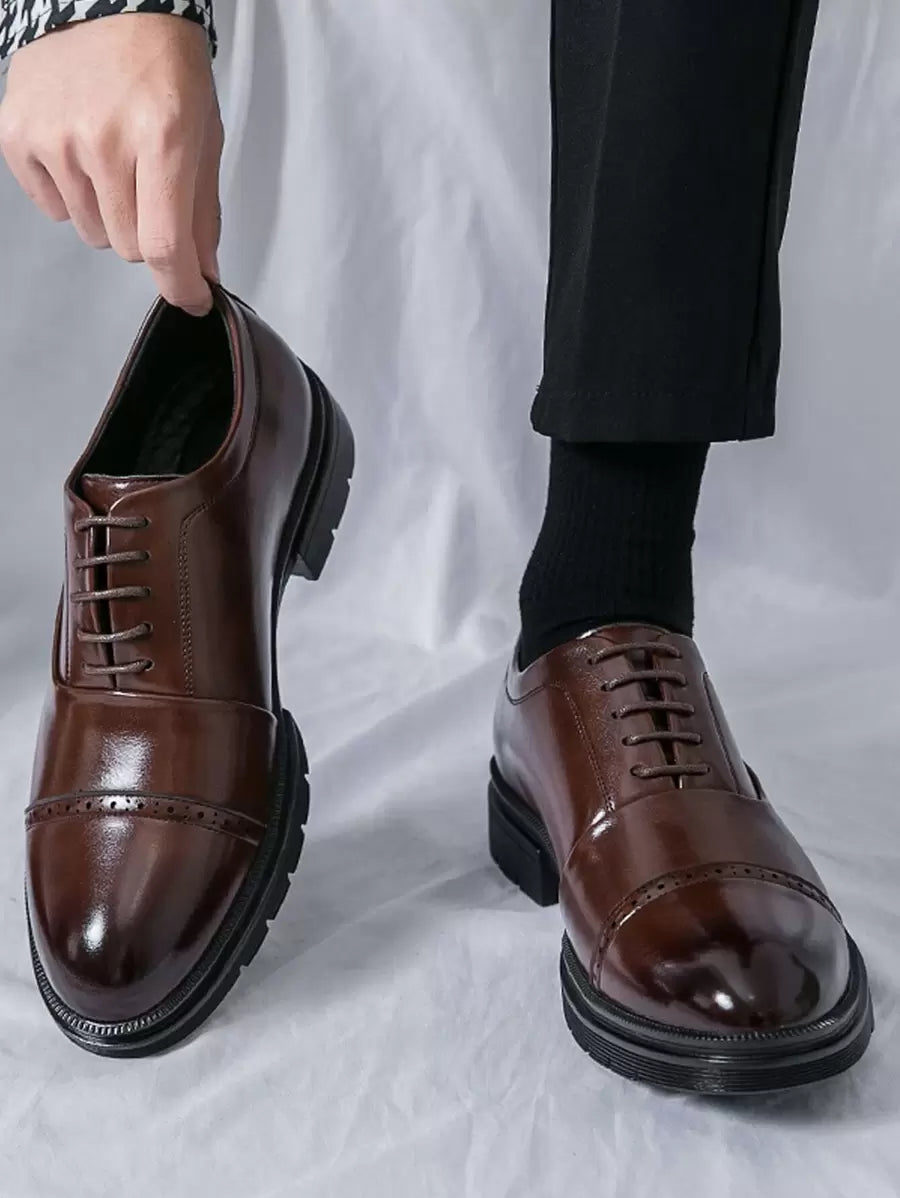 Men's Cap Toe Derby Shoes