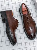 Men's Cap Toe Derby Shoes