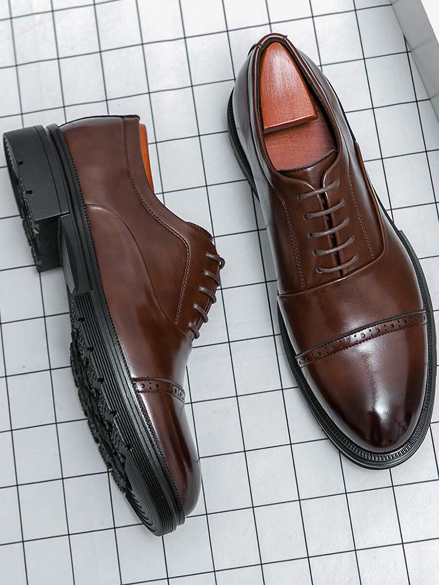 Men's Cap Toe Derby Shoes