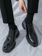 Men's Cap Toe Derby Shoes