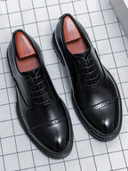 Men's Cap Toe Derby Shoes