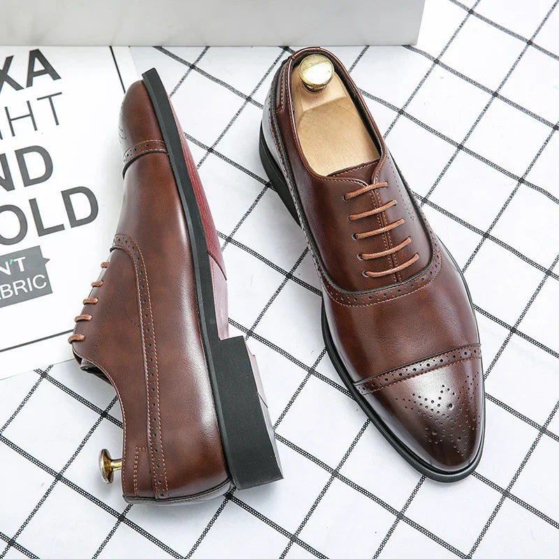 Men's Cap Toe Oxford Shoes