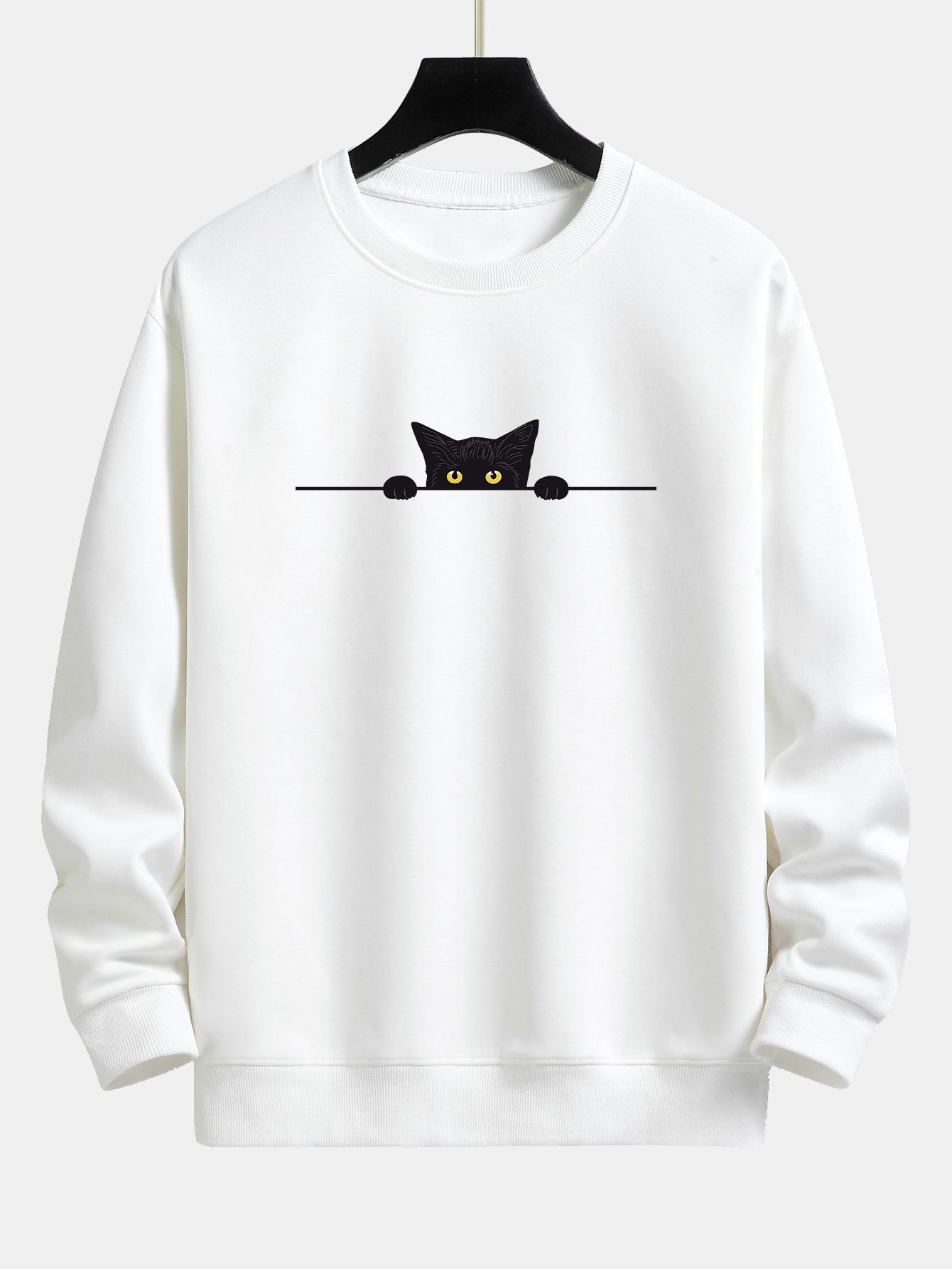 Men's Cat Graphic Sweatshirt