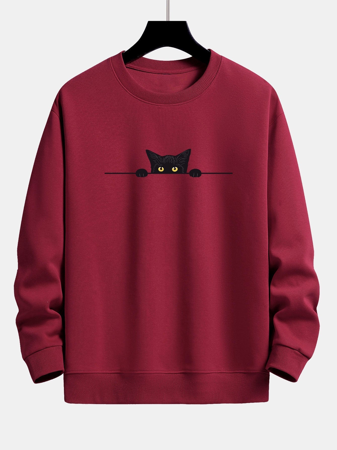 Men's Cat Graphic Sweatshirt