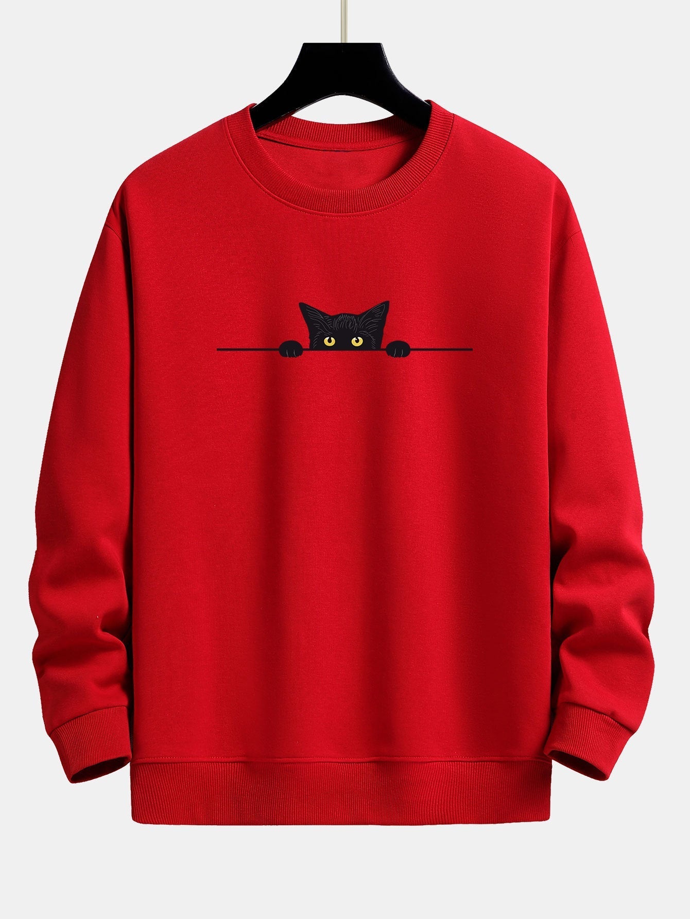 Men's Cat Graphic Sweatshirt