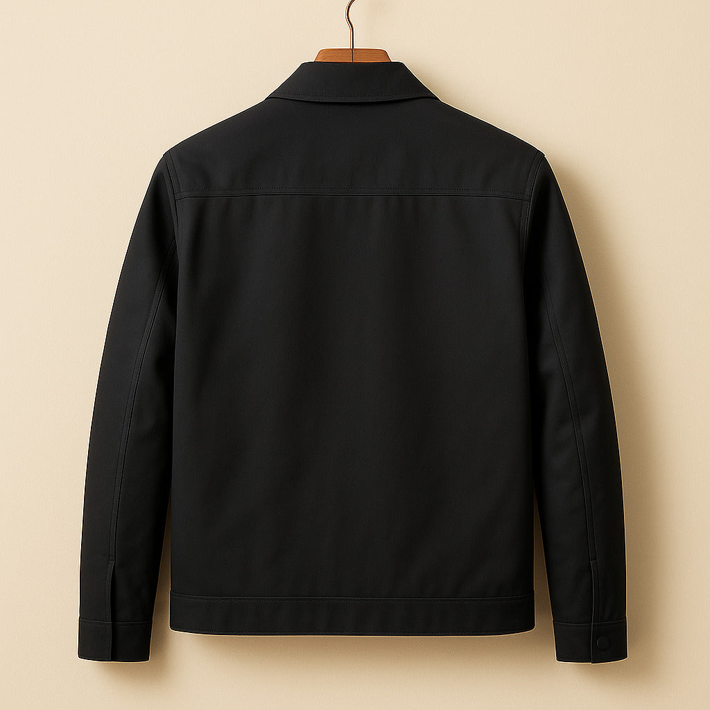 Men's Check Lined Zip-Up Jacket
