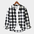 Men's Checked Button-Up Shirt