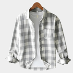 Men's Checked Button-Up Shirt