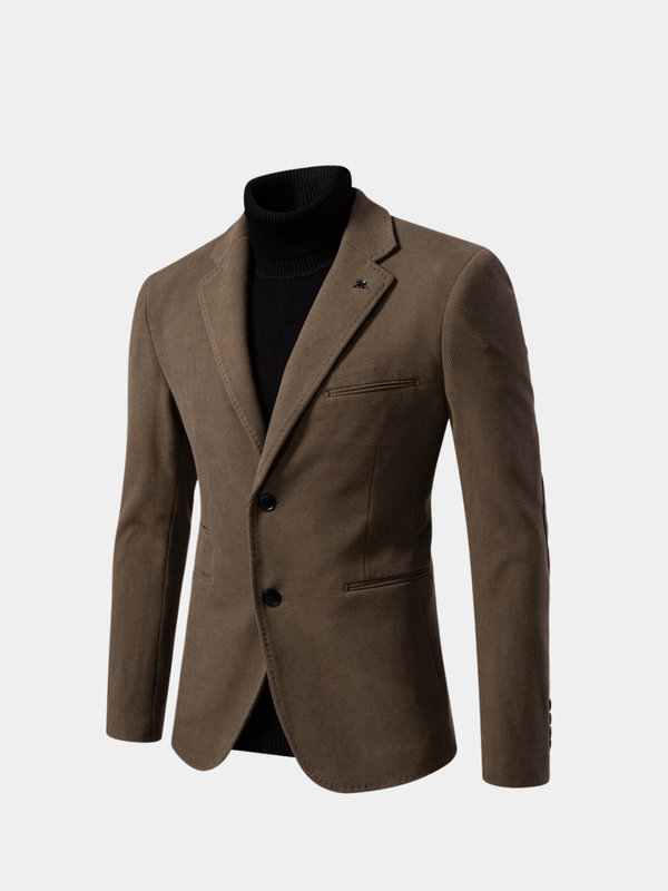 Men's Textured Two-Button Blazer