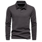 Men's Classic Collar Long Sleeve Polo