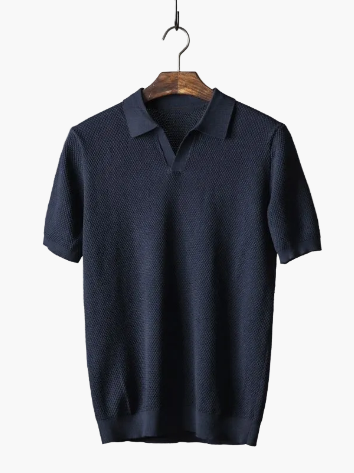 Men's Classic Collar Polo and Drawstring Pants Set