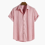 Men's Classic Collared Shirt and Cargo Shorts Set